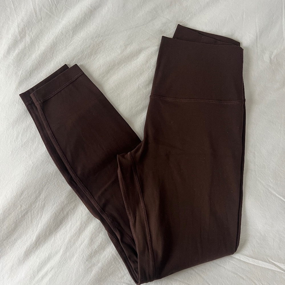 Lululemon Align Leggings High Rise 25" inseam , color - espresso size 6